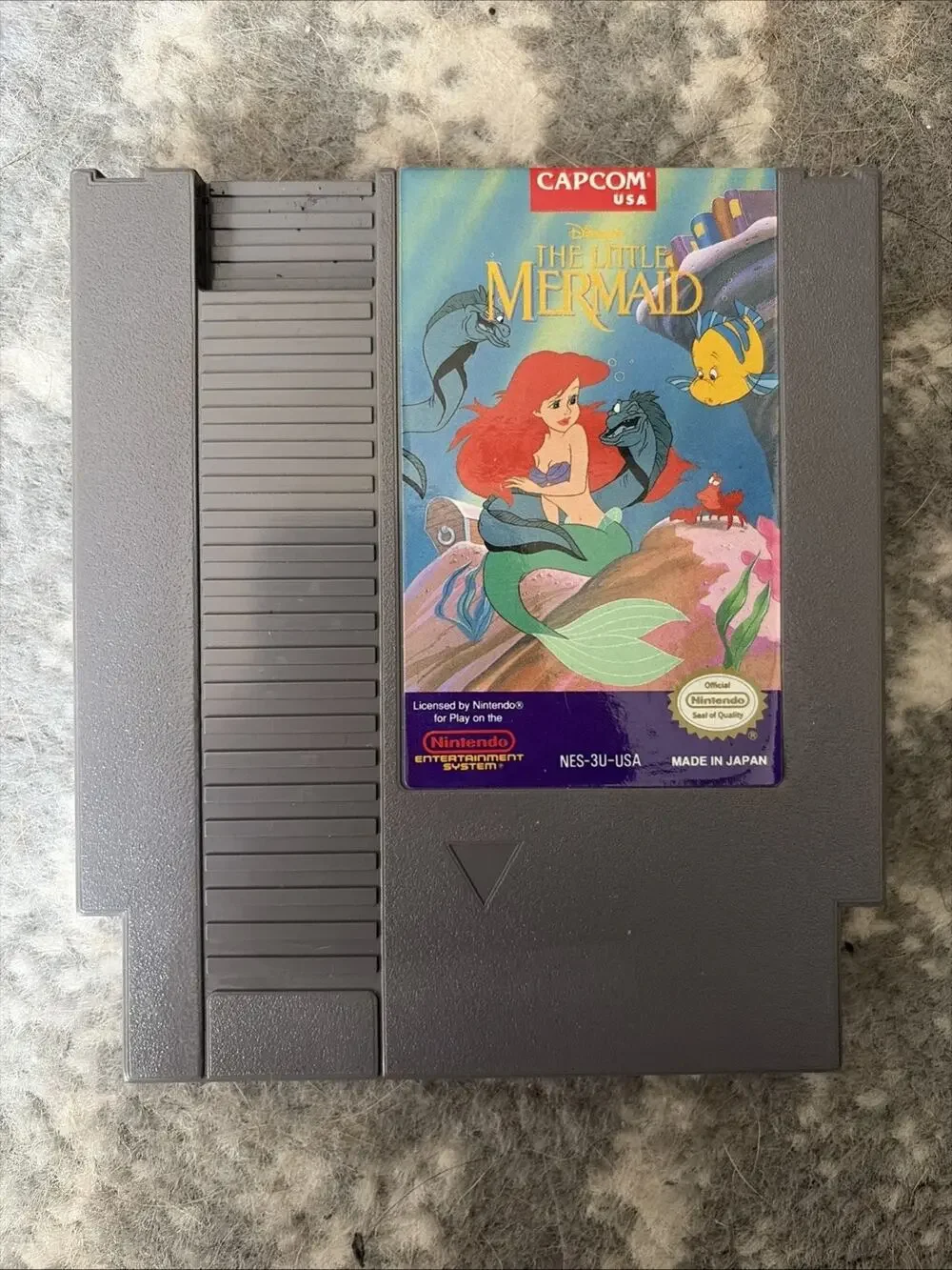 The Little Mermaid Cartridge Only- NES Nintendo- CLEANED Good Condition